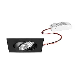 Eclairage d'extérieur encastré pivotant, carré IP65, titane 