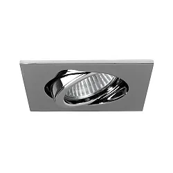 Projecteur encastré TIRREL-R GU10 / PAR16 angulaire, pivotant, avec espaceur GU10 IP20, chrome gradable