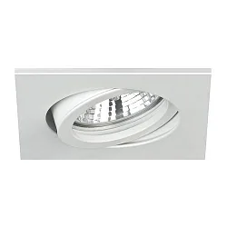 Projecteur encastré TIRREL-R GU10 / PAR16 angulaire, pivotant, avec espaceur GU10 IP20, blanche gradable
