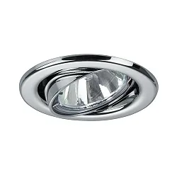 Projecteur encastré BRONNY GU10 rond, pivotant GU10 IP20, chrome gradable