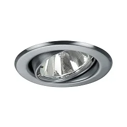 Projecteur encastré BRONNY GU10 rond, pivotant GU10 IP20, chromé mat gradable