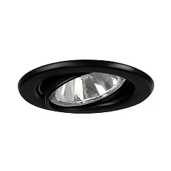 Projecteur encastré BRONNY GU10 rond, pivotant GU10 IP20, noir gradable