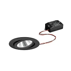 recessed luminaire swivelling IP20, black  6W 640lm 3000K 20-40° 20-40° CRI 80-89