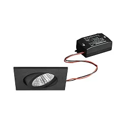 recessed luminaire swivelling IP20, black  6W 640lm 3000K 20-40° 20-40° CRI 80-89