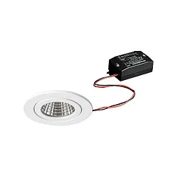 Lumière encastrée, scintillant, blanche gradable 6W 680lm 3000K 20-40° 20-40° CRI 80-89