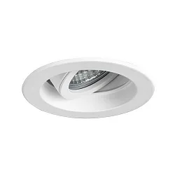 Projecteur encastré TIRRELDEEP LED DIM rond, pivotant, pour VDU, reculer IP20, blanche gradable