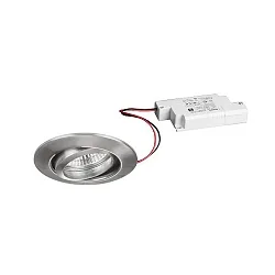 recessed luminaire IP20, glossy, transparent  6W 680lm 3000K 20-40° 20-40° CRI 80-89