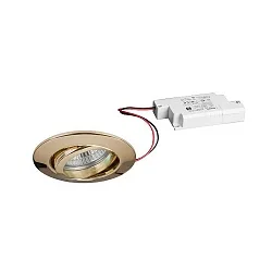 recessed luminaire IP20, glossy, transparent  6W 680lm 3000K 20-40° 20-40° CRI 80-89