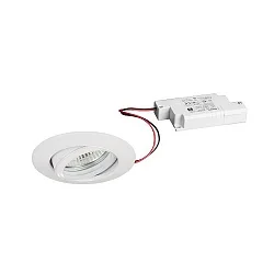 recessed luminaire IP20, glossy, transparent  6W 680lm 3000K 20-40° 20-40° CRI 80-89