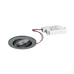 recessed spotlight TIRREL-R LED DIM round, swivelling IP20, titanium dimmable