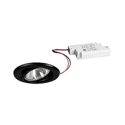 Projecteur encastré BRONNY LED PHASE-DIM rond, pivotant, conducteur inclus, lot de 1 IP20, noir mat gradable