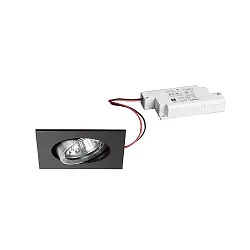 recessed luminaire IP20, glossy, black, transparent  6W 680lm 3000K 20-40° 20-40° CRI 80-89