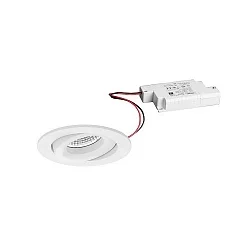 recessed luminaire IP20, glossy, white 7W 680lm 3000K 20-40° 20-40° CRI 80-89