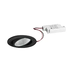 recessed luminaire IP20, black 1230lm 3000K 20-40° 20-40°