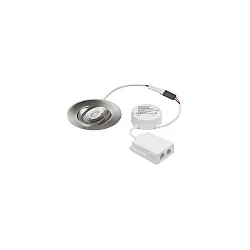 Lumière encastrée ABACO ROUND PHASE pivotant, Dim-To-Warm IP44, noir mat gradable 8W 530lm 1800-3000K 36° 36° CRI > 90