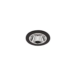 Plafonnier encastré APOLLO MICRO rond, direct IP20, noir gradable