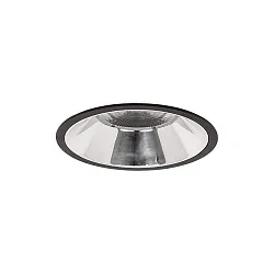 Plafonnier encastré APOLLO MEGA rond, direct IP20, noir 