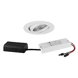 Projecteur encastré TIRREL-R LED DIM CONNECTION-BOX rond, pivotant, contrôlable par DALI IP20, couvert de poudre