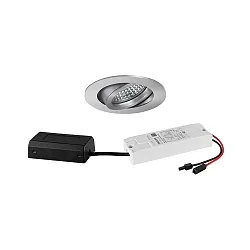 Projecteur encastré TIRREL-R LED DIM CONNECTION-BOX rond, pivotant, contrôlable par DALI IP20, aluminium gradable