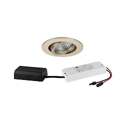 Projecteur encastré TIRREL-R LED DIM CONNECTION-BOX rond, pivotant, contrôlable par DALI IP20, scintillant