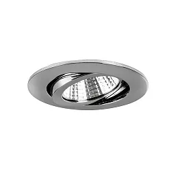 Downlight BB03 rond, pivotant IP20, chrome gradable