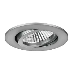 Downlight BB03 rond, pivotant IP20, nickel mat gradable