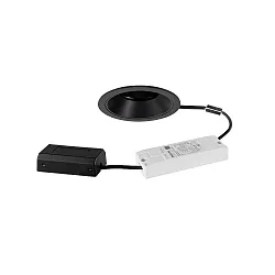 Plafonnier encastré BINATO pivotant, rotatif, direct IP20, noir gradable