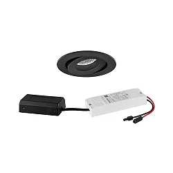 Lumière encastrée IP20, scintillant, noir gradable 7W 680lm 3000K 20-40° 20-40° CRI 80-89
