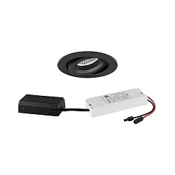 Lumière encastrée IP20, scintillant, noir 7W 680lm 3000K 20-40° 20-40° CRI 80-89