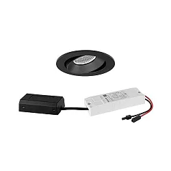 Lumière encastrée IP20, scintillant, noir gradable 7W 680lm 3000K 20-40° 20-40° CRI 80-89