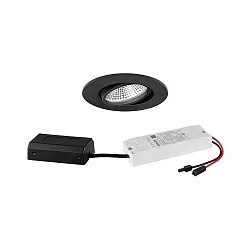 Lumière encastrée IP65, scintillant, noir 7W 620lm 3000K 20-40° 20-40° CRI 80-89