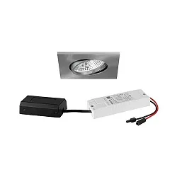 Lumière encastrée IP65, scintillant, nickel gradable 7W 620lm 3000K 20-40° 20-40° CRI 80-89