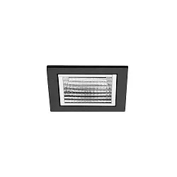 ceiling recessed luminaire APOLLO MICRO square, direct IP20, black, transparent dimmable