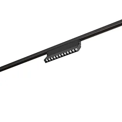 Lumière linéaire sur rail PEPA LINEAR 22.3CM TILT LENS contrôlable par DALI, inclinable, avec optique de lentille IP20