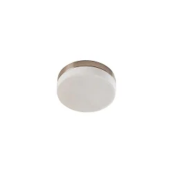 Applique et plafonnier IDA Ø 18CM à 1 flamme E27 IP44, nickel mat gradable