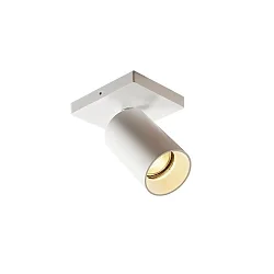 Luminaire de plafond TAGES à 1 flamme, angulaire GU10 IP20, noir mat gradable