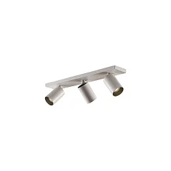 Luminaire de plafond TAGES 3 flammes, angulaire, langue GU10 IP20, noir mat gradable