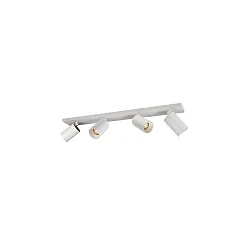Rampe de projecteurs TAGES 4 flammes, angulaire, langue GU10 IP20, noir mat gradable
