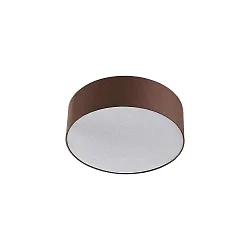 Luminaire de plafond TIM Ø 40CM haut bas, avec diffuseur E27 IP20, nickel mat gradable