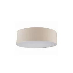 Luminaire de plafond TIM Ø 40CM haut bas, avec diffuseur E27 IP20, nickel mat gradable