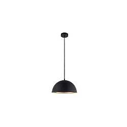 Luminaire à suspension NOGATA à 1 flamme, semi-circulaire E27 IP20, noir mat gradable