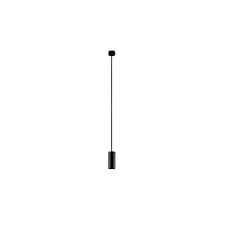 Luminaire à suspension TOMEK 150MM à 1 flamme, cylindrique, rigide GU10 IP20, noir mat gradable