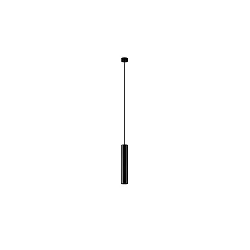 Luminaire à suspension TOMEK 350MM à 1 flamme, cylindrique, rigide GU10 IP20, noir mat gradable