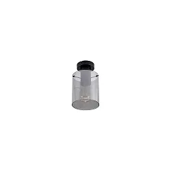 Luminaire de plafond MURRAY à 1 flamme, cylindrique E27 IP20, noir mat gradable