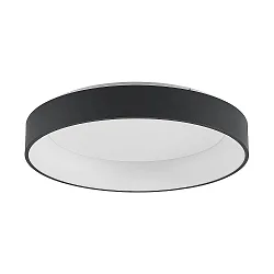 Luminaire de surface GEORGA 2CCT DIM CCT Switch, forme de l'anneau IP20, noir mat gradable