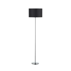 Lampadaire avec abat-jour E27, marron, blanche gradable