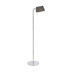 Lampadaire pivotant, avec interrupteur G9, marron, chrome gradable
