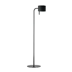Lampadaire pivotant, avec interrupteur, avec abat-jour G9, couvert de poudre, noir  gradable