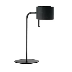 Lampe de table pivotant, avec interrupteur, avec abat-jour G9, couvert de poudre, noir  gradable