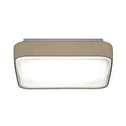 Ceiling luminaire KORI 38 x 38cm, direct / indirect, 4 x E14 max. 40W, shade chintz black / opal